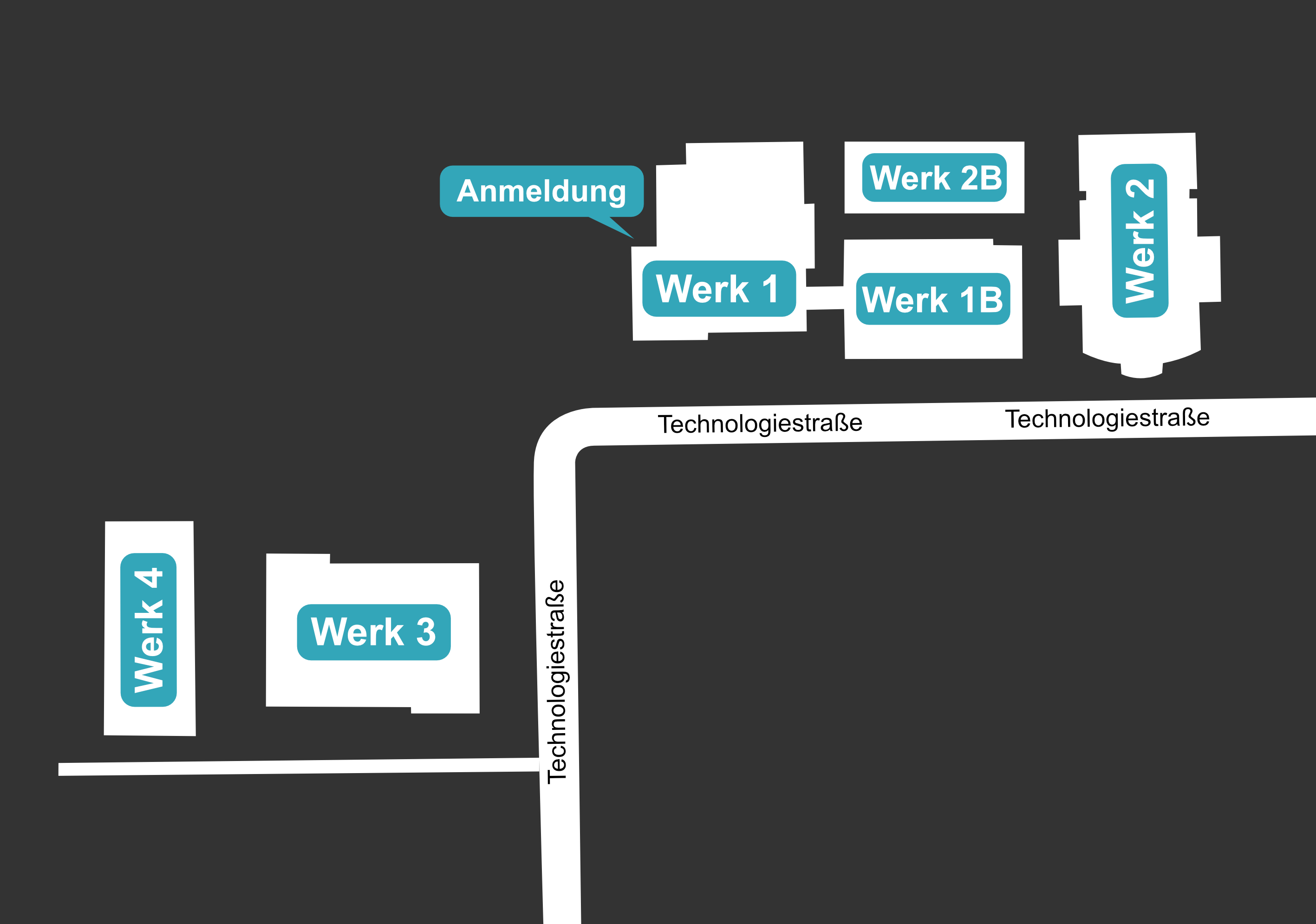 Lageplan der Werke